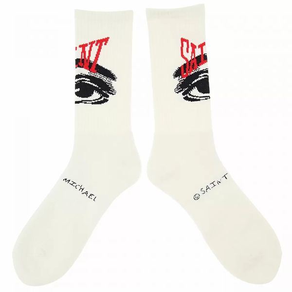 

men's socks real pics black white in stock socks women men cotton basketball socks 22ss t230131