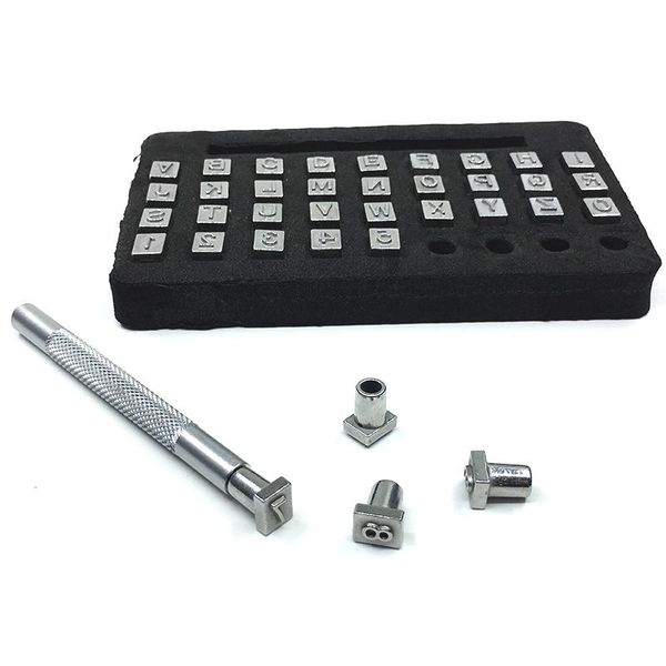 

iron seal stamps jewelry diy making tool including letter a~z, number 0~9 labeling tools, Black