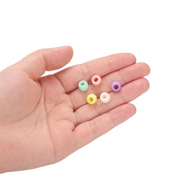 

100 pcs/lot 8.m candy color large hole czech beads charm glass czech beads diy bracelet necklaces for jewelry making bbypgv