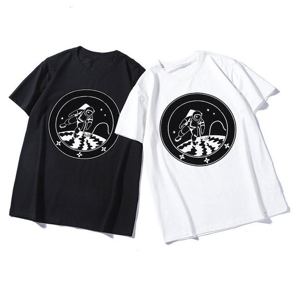 

20ss stylist t shirt fashion hip hop men women astronaut print cotton short sleeve mens casual t-shirts size s-2xl