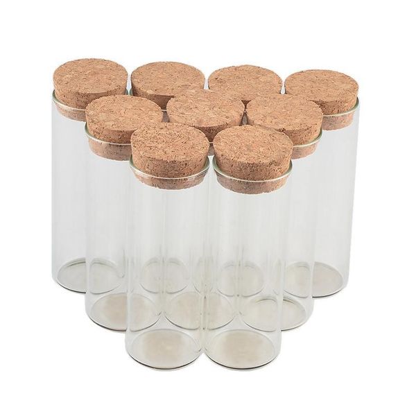 

30*80mm 40ml glass vials jars test tube with cork ser empty glass transparent clear bottles 5 jllpsx
