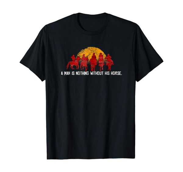 

red horse sunset nothing without his horse hoodie designers t shirts sweatshirt
