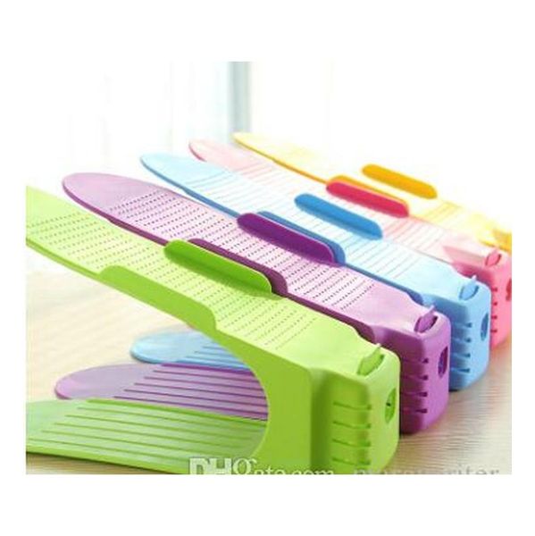 

double layer shoes racks durable plastic shoe organizer creative cleaning shoes stand shelf jllcof outbag2007