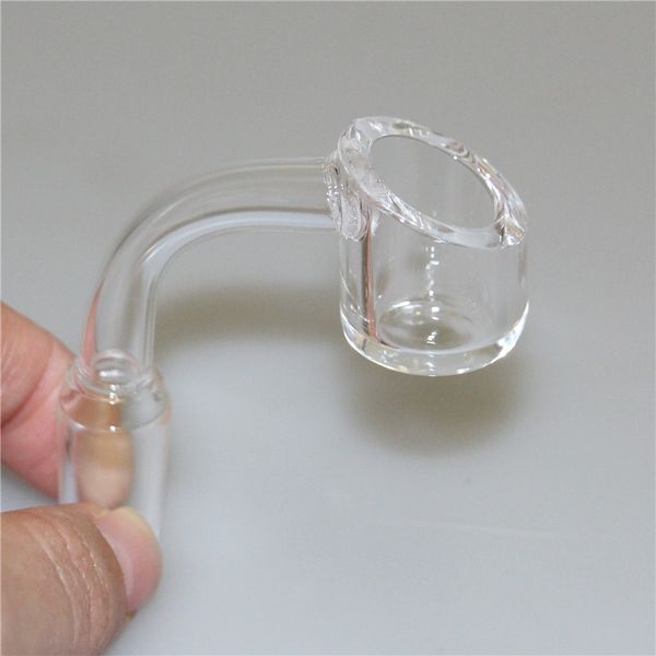 Fumo spesso 4mm Banger al quarzo Secchi a 90 gradi Dab Rig Bubbler 18mm 14mm Accessori per fumatori maschili e femminili Inebrianti piattaforme petrolifere