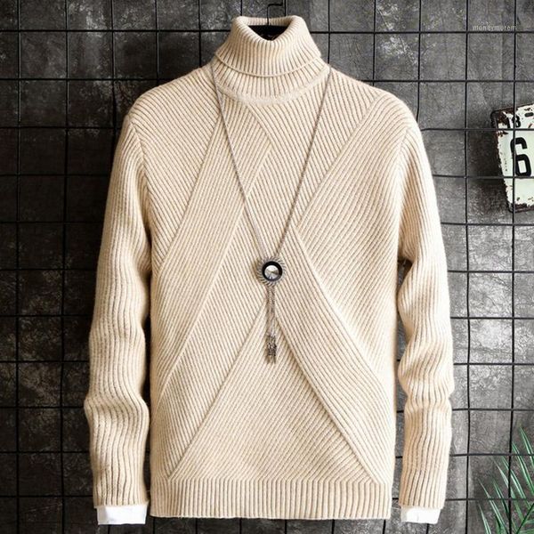 

men's sweaters arrival men knitwear slim fit sweater solid color turtleneck warm autumn winter christmas pullover jumper1, White;black