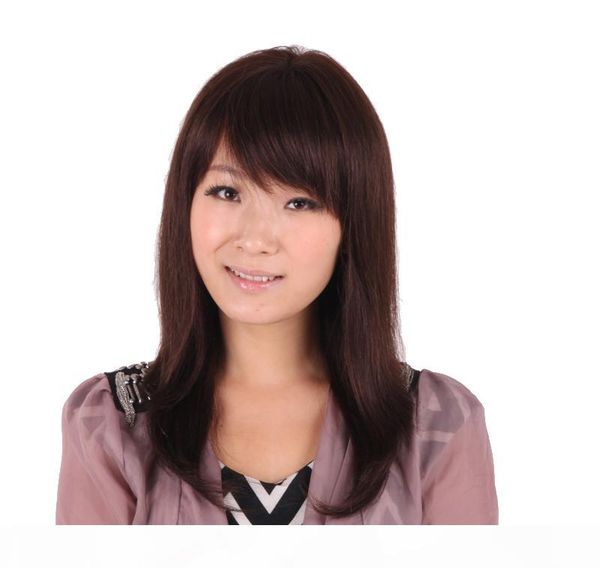 

полный парик шнурка silk 5,5 * 5,5 yaki straight virgin человеческих волос 100% light итальянский яки прямой парик младенца для волос женщин, Black;brown