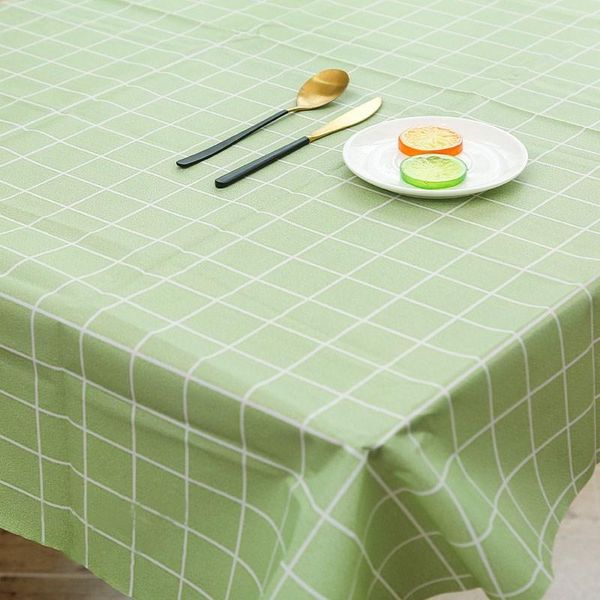 

brief plaid waterproof tablecloth pvea plastic soft glass thin table cloth kitchen rectangle dinning table cover mat
