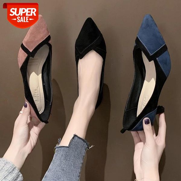 

cootelili woman pumps fashion female ladies pointed toe non-slip black pink basic slip on 5cm heel pumps women shoes 35-39 #j74q