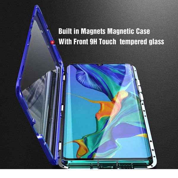 

360 degree magnetic adsorption glass case for huawei p30 lite p20 pro mate 20 30 lite honor 9x 8x 10 3 bbyrcg