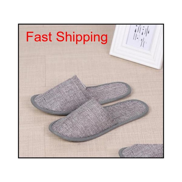 

8styles disposable slippers l spa home guest shoes anti-slip cotton linen slippers comfortable breathable soft jllkpa bdefight
