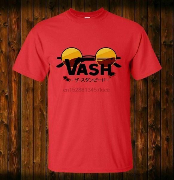 

vash stampede trigun manga anime nwt 100% cotton red t-shirt size s-5xl printed plus size tee shirt sport hooded sweatshirt hoodie