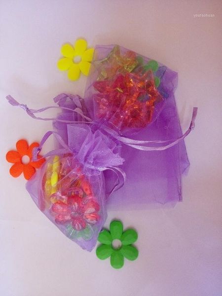 

gift wrap 500pcs 7*9 light purple bags for jewelry/wedding/christmas organza with handles package display drawstring yarn bag1