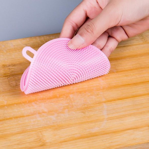 

multifunction sile sponge bowl cleaning brush sile scouring pad dish sponge kitchen pot window cleaner washing tool h jllruk