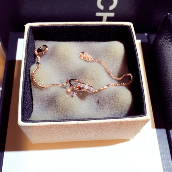 

exquisite shine aaa zircon buckle women bracelet handmade sparking cz copper plated read gold pulseras brasselet