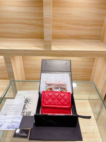 

folding gift box ss21 diamond button flap bag for women handbag with brand