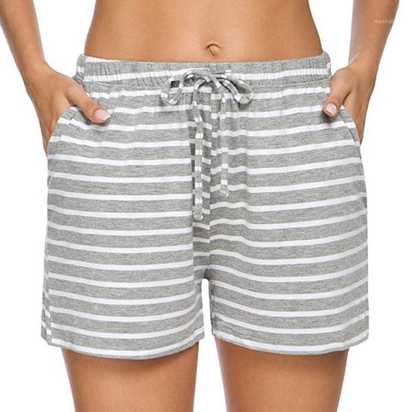 

womens pajama shorts lounge drawstring short sleep shorts elastic pajama casual bottoms 20201, Black;red