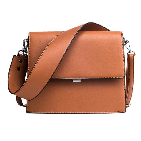 

bag woman small square concise width straps organ single shoulder package oblique satchel will