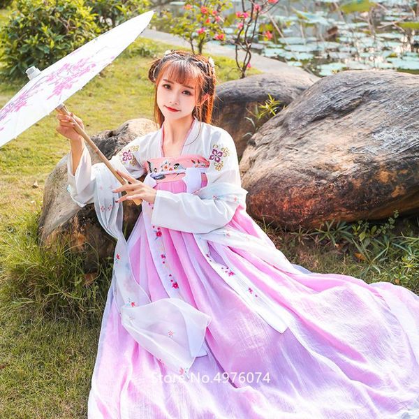 

traditional chinese clothing for women hanfu dress elegant fairy cosplay folk ancient costume new year party embroidery oriental, Black;red