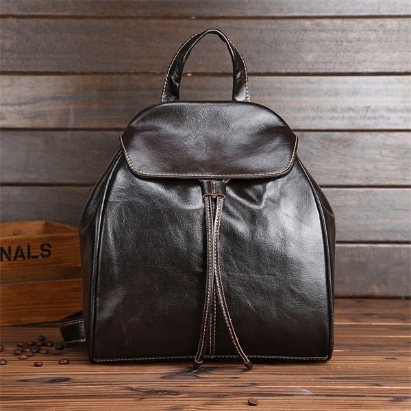 

women's cow leather casual travel backpack c1023