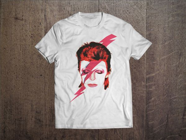 

дизайнеры балахон david bowie men white rock ziggy stardut урожай печатных футболки толстовка