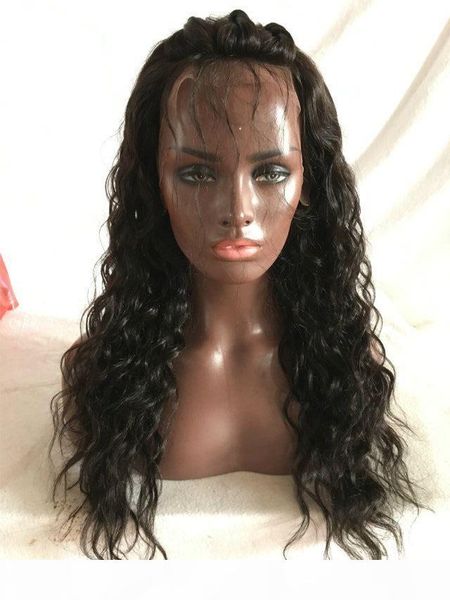 

human hair full lace wigs virgin hair natural wave glueless full lace wigs for black women lace front wigs with baby hair, Black;brown