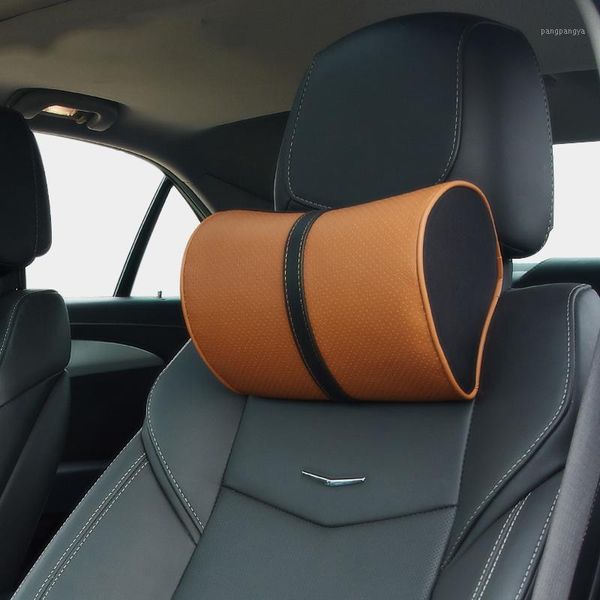

jinserta pu leather head support pad travelling comfortable car seat neck pillow auto head rest cushion neck protection1