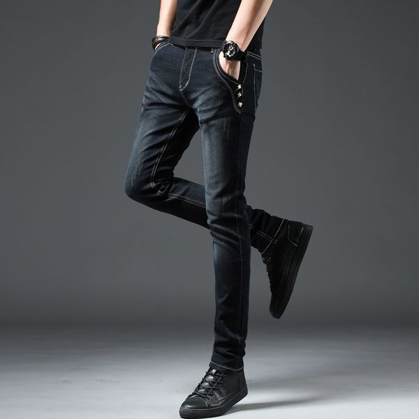 

new men's casual all-match fashion jeans 201117, Blue