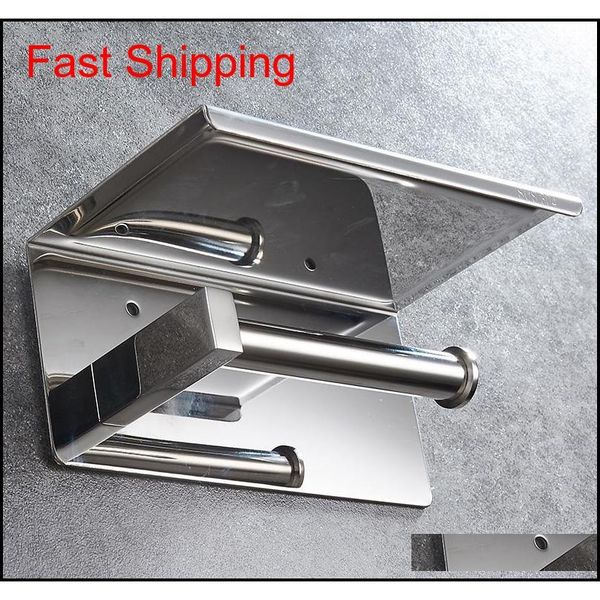 

new bathroom chromed toilet paper holder place things platform stainless steel mirror polishedwall m qylxdm bdenet