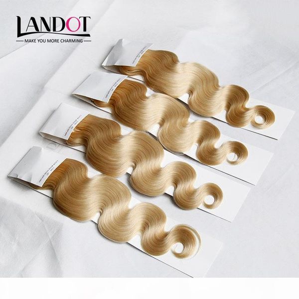 

cambodian body wave virgin hair grade 8a color #613 bleach blonde human hair weave bundles remy extensions 3 4pcs lot 12-30inch double wefts, Black