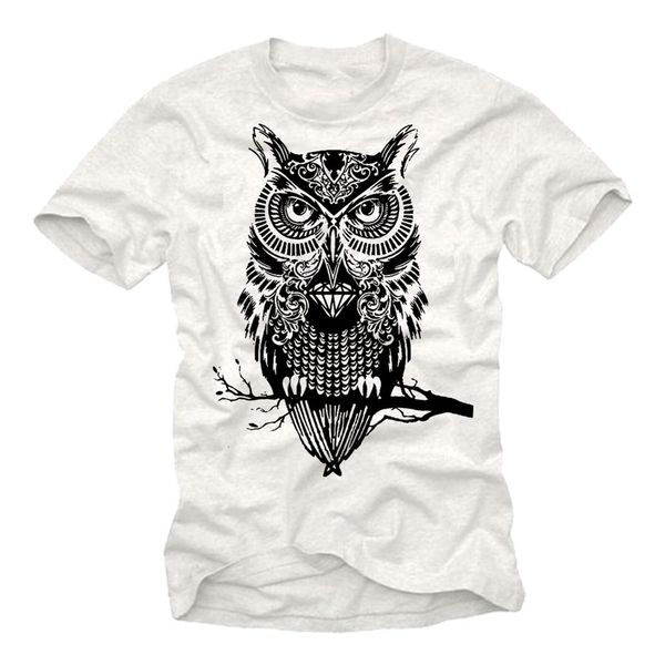 

cool nerd men swag with tattoo owl print short sleeve fashion geek oversized hoodie designers t shirts sweatshirt