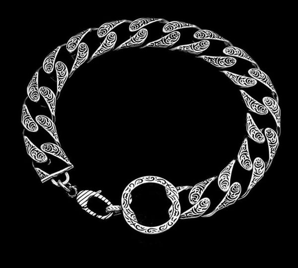 

fashion leather bracelets bangles mens and women party wedding lovers gift engagement jewyelry for hip hop with box, Black