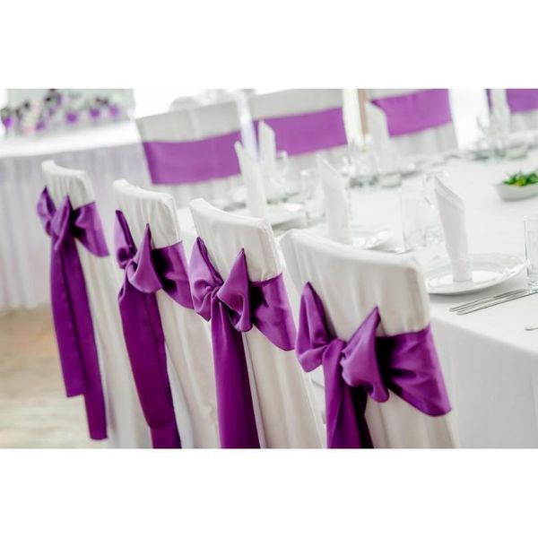 

6x108inch satin fabric chair sashes wedding chair cover 100pcs/set wedding banquet party decoration event supplies expr jllehb