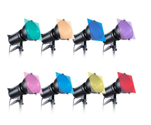 

selens 12"/30cm 8/11 set pack of gel sheet transparent color correction light gel filter for pgraphy yongnuo strobe flash