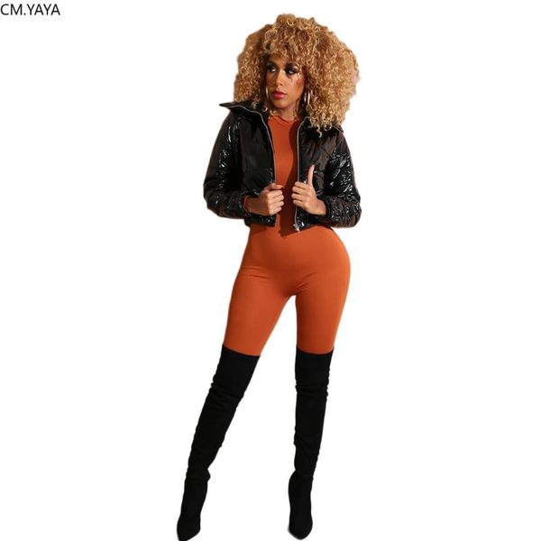 

women's down & parkas autumn winter women coats fashion thick solid cotton coat turn-down collar zipper woolen full sleeve short a8202, Black