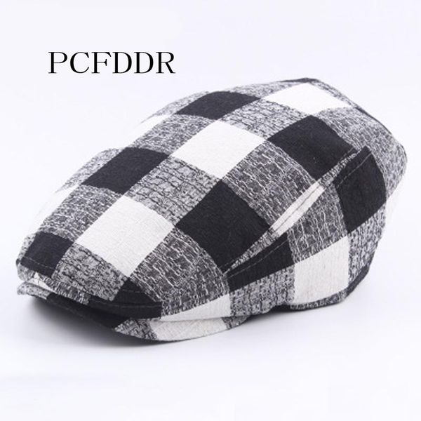 

pcfddr осень тонкий плед грубый берет открытый солнцезащитный hat, Blue;gray