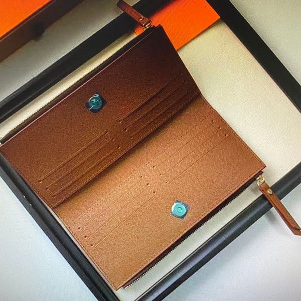 

m61269 wallet women's wallet zipper bag female designer wallet purse fashion card holder pocket long women bag with box03, Red;black