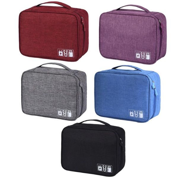 

косметическая сумка портативная многофункциональная сумка для хранения зарядное устройство организатор цифровой поездки usb кабельный чехол