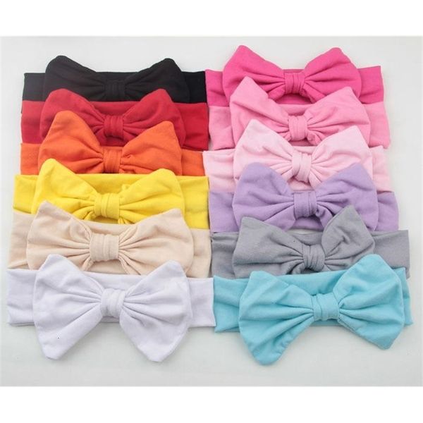 

bowknot 2020 baby elastic girls big bows headbands children hair accessories hairband kids turban knot headban