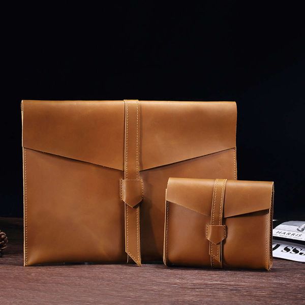 

lap13.3 "crazy horse cow leather pro15.4" 12 "new inner bag