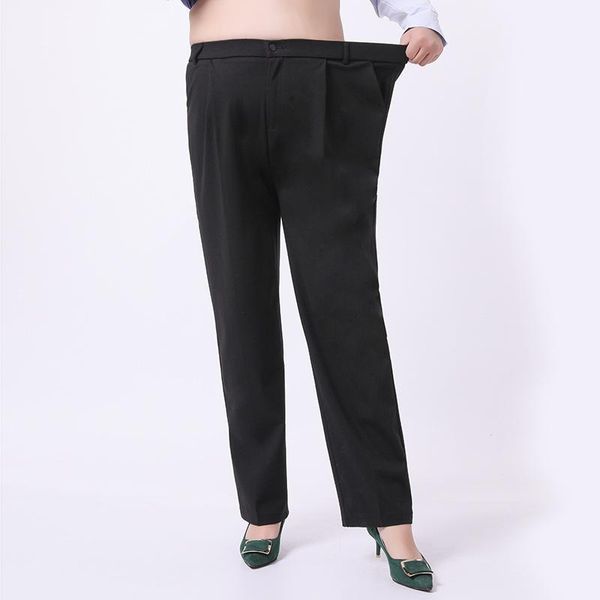

xl to 6xl 7xl 8xl 9xl plus size pants women long trousers black loose professional office lady suit pants trousers female ta59031, Black;white