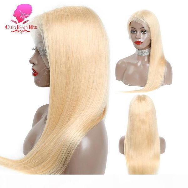 

13x1 hairline 6x1 ine lace part wig 613 blonde lace front human hair wigs for women remy brazilian straight front wig, Black;brown