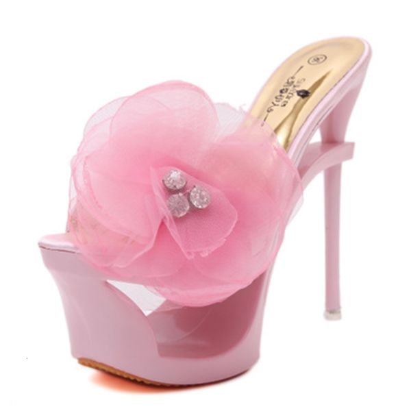 

summer 2021 new sliders women's heels weird style 15 centimeters seder cetim face shoes sandals alias mujer hjco, Black