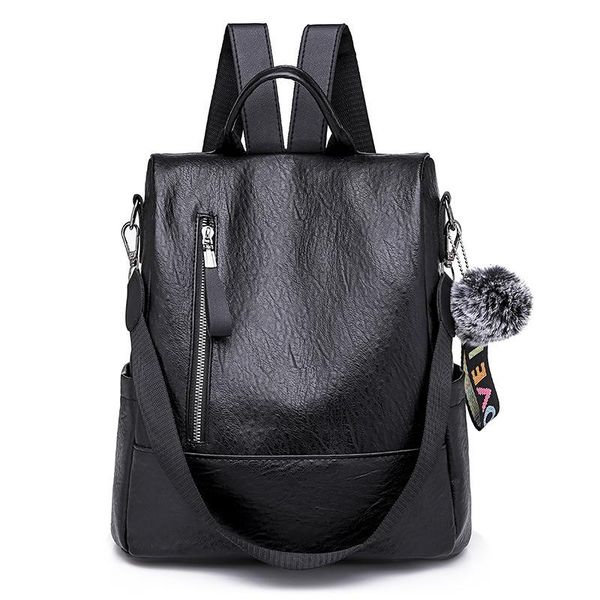 

new fashion women backpack bags multifunction female backpack girls travel backpack with hair ball leather mochila feminina bbyqfa bdehome