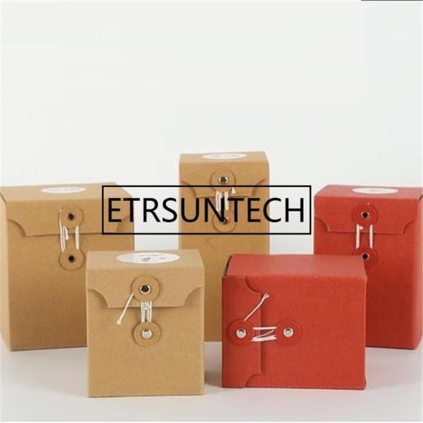 

gift wrap 100pcs kraft paper bag package cup bags decoration box with string decor1
