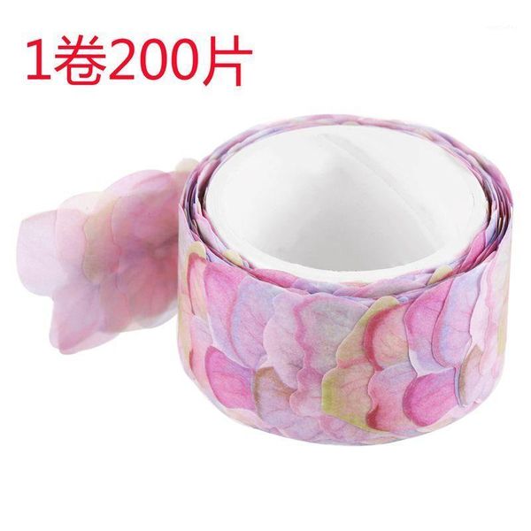 

decorative flowers & wreaths 200pcs/roll masking scrapbook sticker sticky paper flower petals tape washi tape1