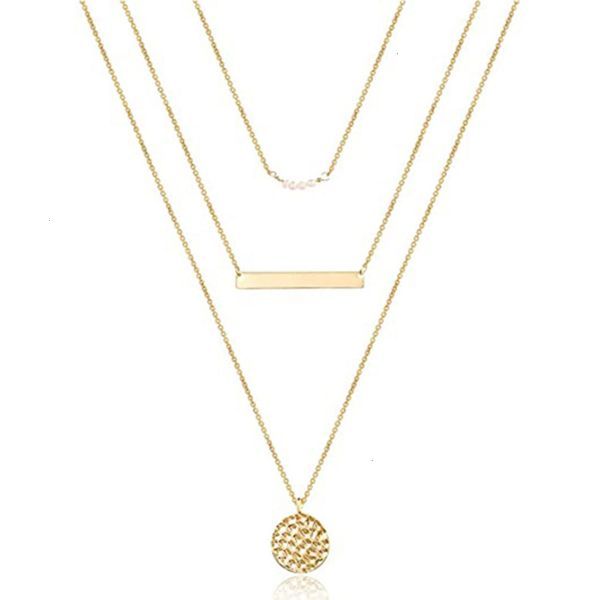 

product layer sequin 2020 new women's multi pearl necklaceryrq, Silver