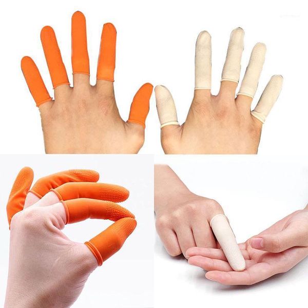 

disposable gloves soft silicone gel finger cots little toe tube protector hand cracking eczema sleeves manicure tools1