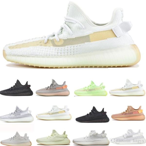 

v2 static clay sesame true form hyperspace men women shoes kanye west beluga 2.0 orange bred sports sneakers 36-45
