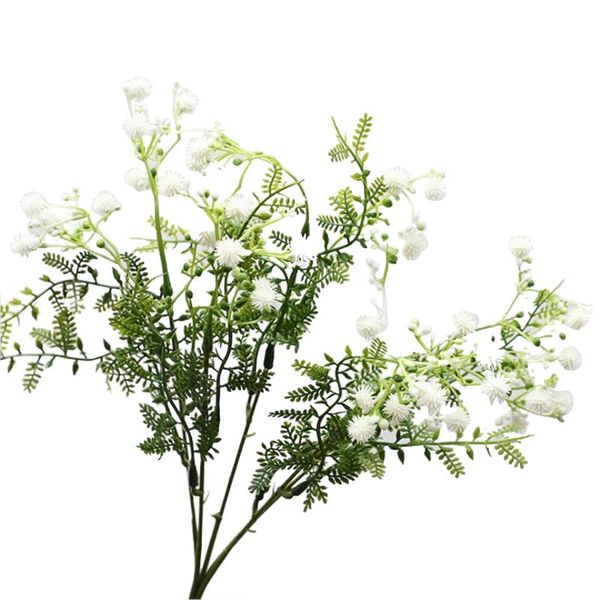 

simulation flower artificial gypsophila bouquet babies breath fake flowers birthday diy p props white branch high quality