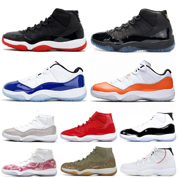

men basketball women shoes jumpman 11 white bred 2019 11s concord metallic silver emerald mens trainers athletic sports sneakers 5.5-13, White;red